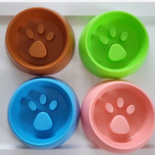 DOG PET RAISED PAW SLOW FEEDER BOWL 