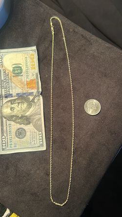 10k Hollow Gold Rope Chain