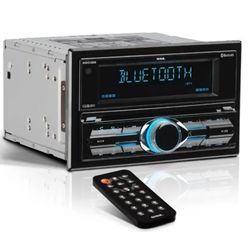 Sound Storm Laboratories doble din size 7 1/2” DDC28B Car Stereo – Bluetooth, CD, USB, Detachable Face