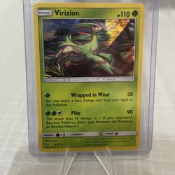 Virizion 8/73 Holo Rare Sun & Moon Shining Legends Pokemon TCG Card NM