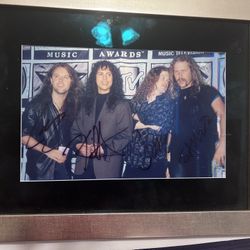 Signed Metallica Photograph