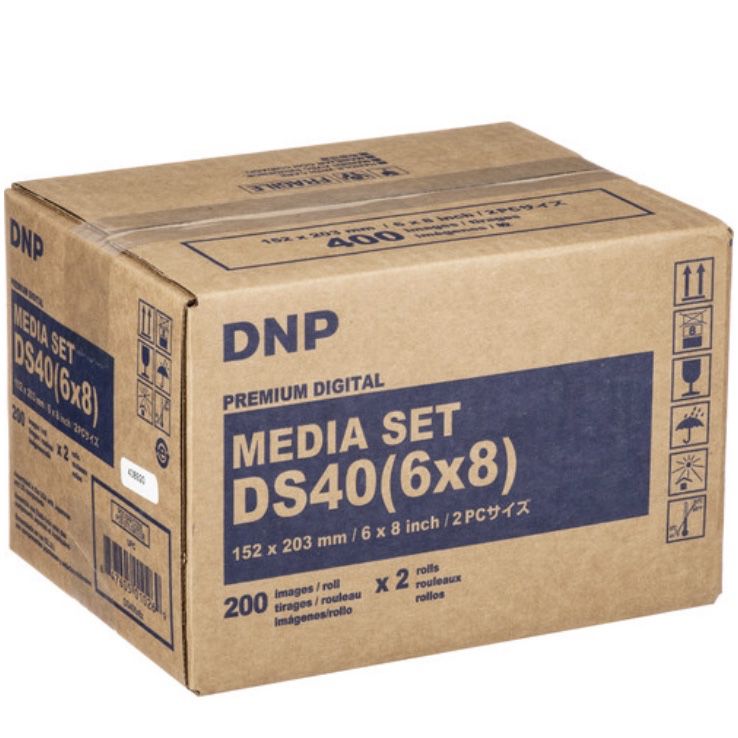 DNP 6 x 8" Print Pack for DS40 Printer (2 Rolls) New!