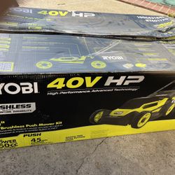 RYOBI 40V HP Brushless 20 in. Cordless Battery Walk Behind $329.00 $165.00 Push Lawn Mower with 6.0 Ah Battery and Charger