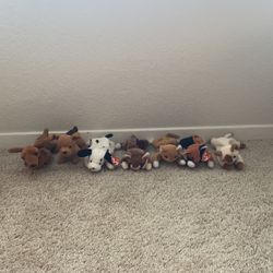 Set Of Seven Beanie Babies 