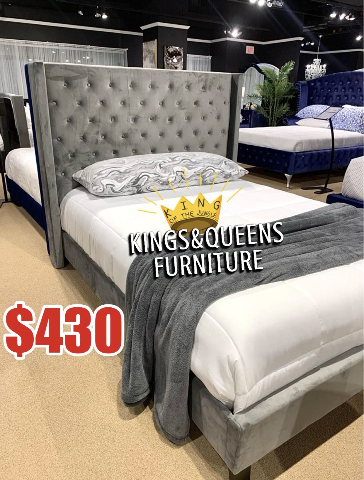 New Queen Bed Frame With Mattress $430