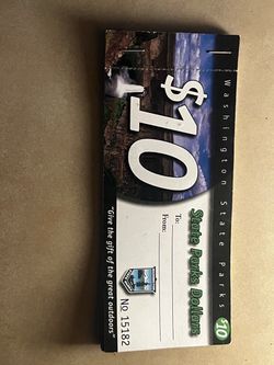 $150 WA State Park dollars
