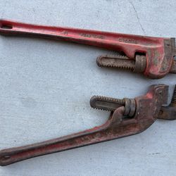 Vintage Ridgid Pipe Wrench ( $60 For Both )