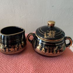 24 karat gold toned Geek handmade bowls 