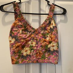 ZARA floral Corset Top