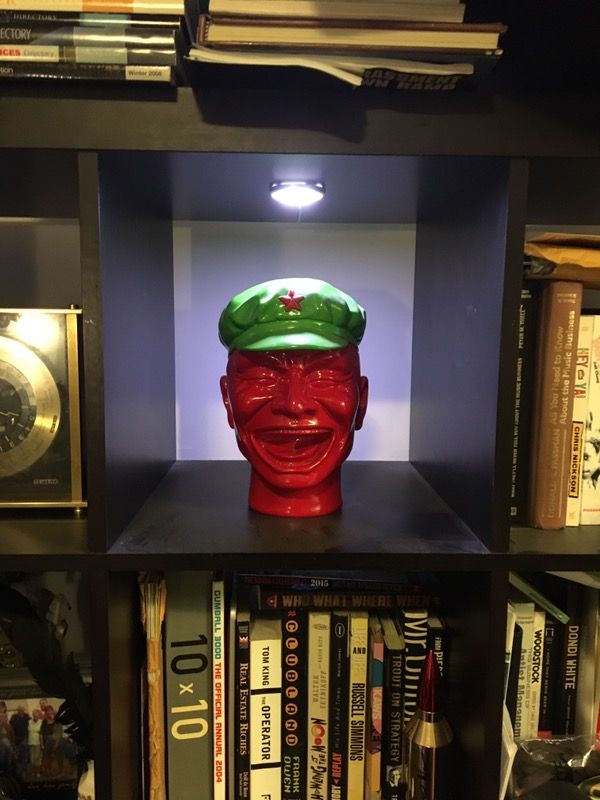 Resin "Red China" Sculpture 10" Tall x 7" Wide x 8" Deep
