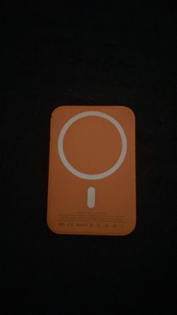 Orange iPhone charger