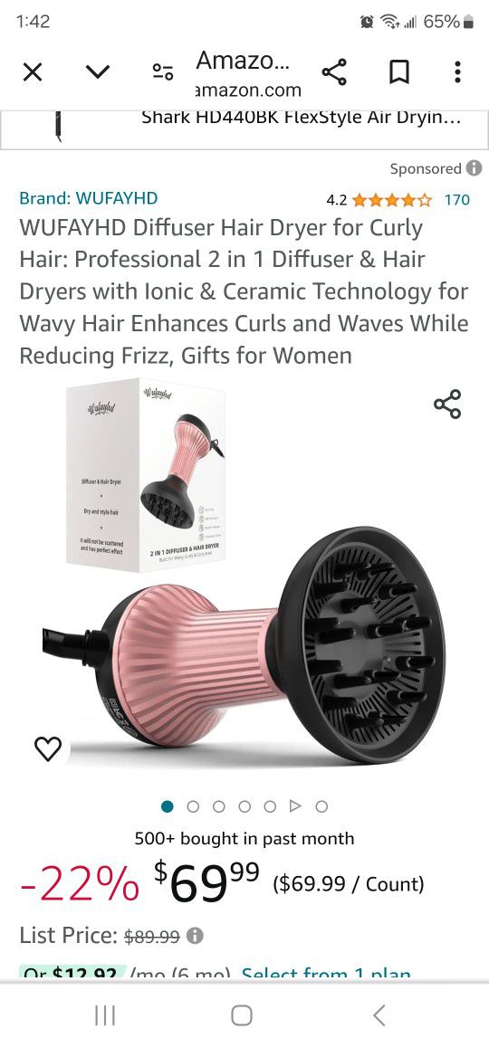 2 In 1 Diffuser And Hair Dryer 