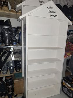 46x20x6  hand painet beanie baby display shelfs
