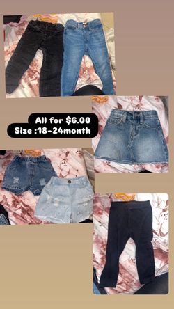 Babygirl Jean, skirt, shorts 18-24month