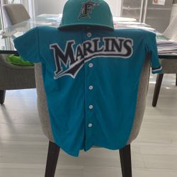 Florida Marlins Hat And Jersey
