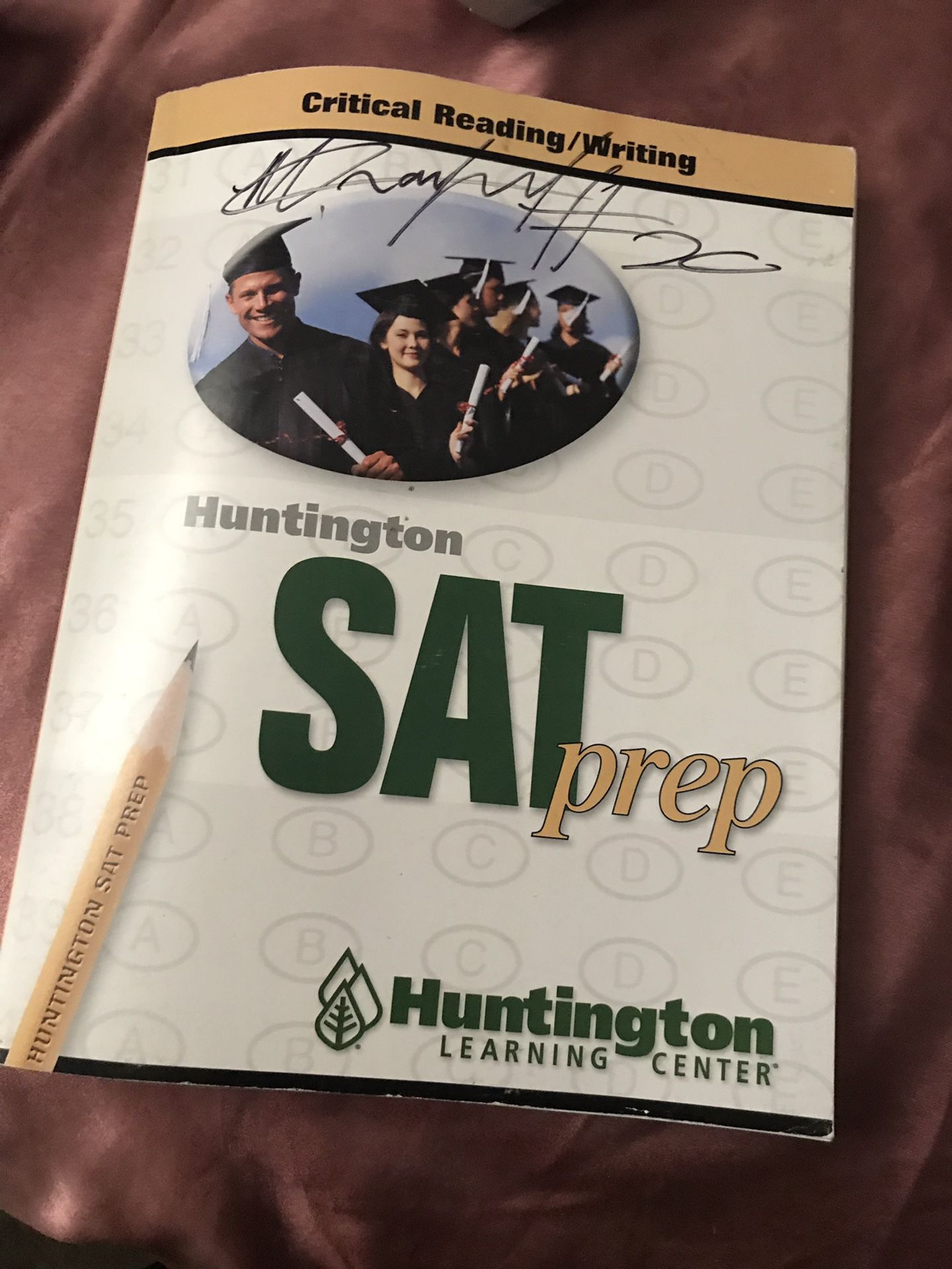 SAT prep book for Critical reading/ writing.