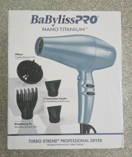 BaBylissPRO Nano Titanium Professional High-Speed Dual Ionic Dryer