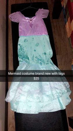 brand new mermaid costume size 7/8 girls 