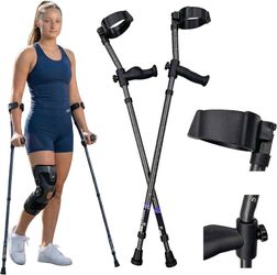 Forearm Crutches Pair Adjustable