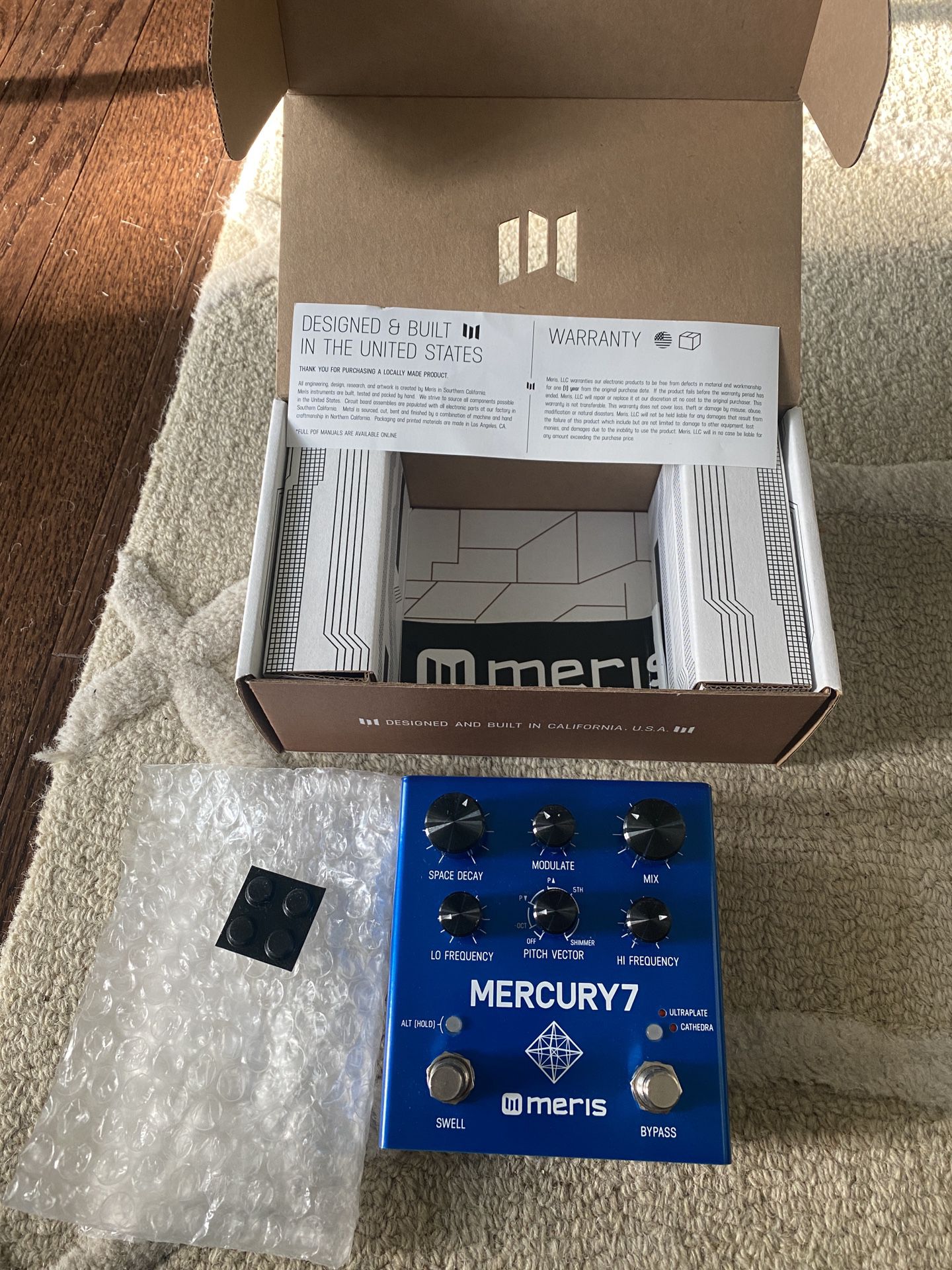Meris Mercury7 Reverb Guitar Effects Pedal 