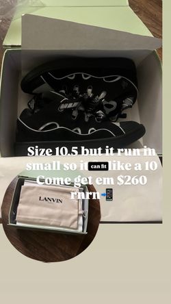 Lanvin Curb Sneakers Size 10.5
