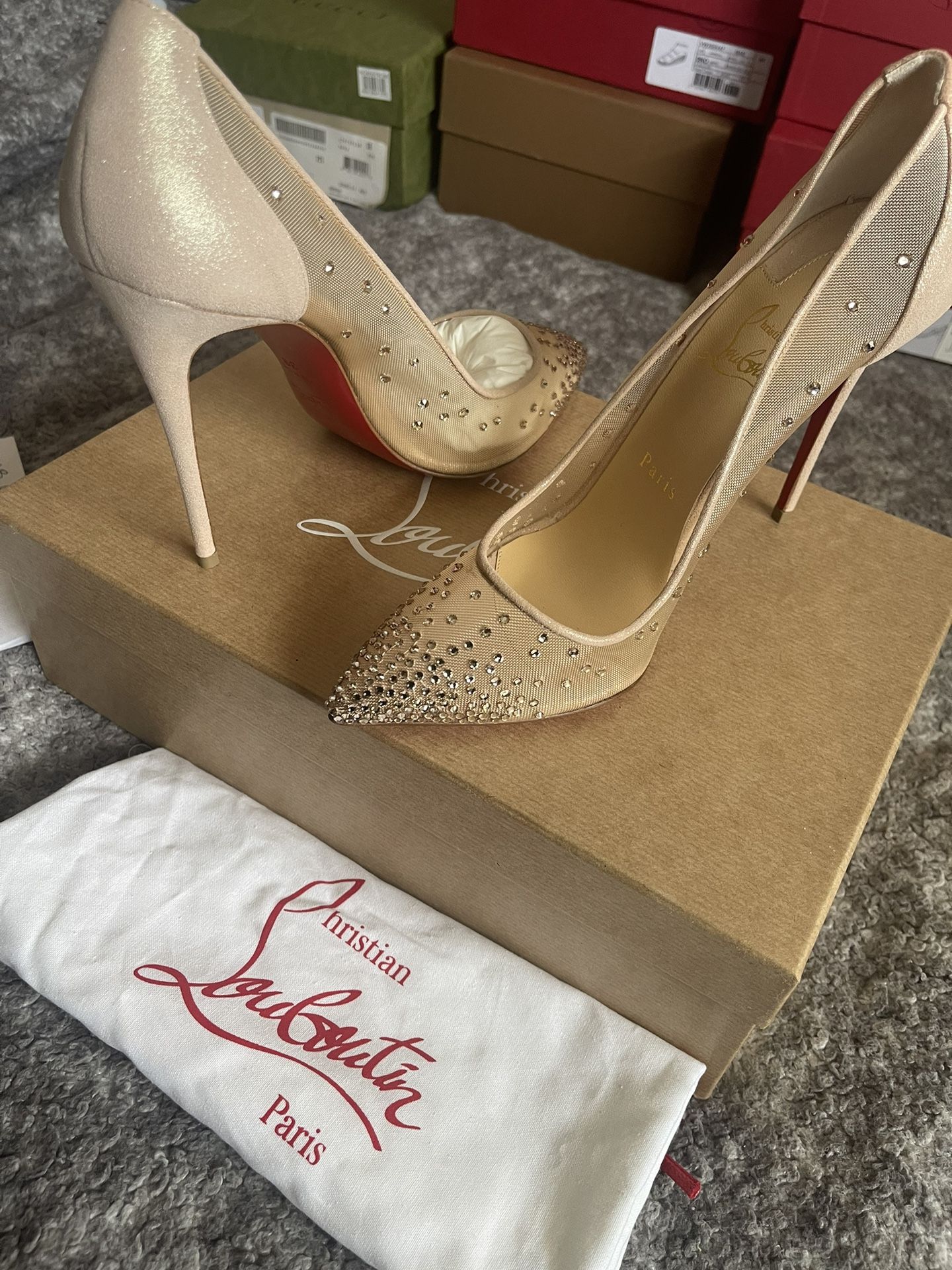 Brand New Follies Strass Louboutin Heels