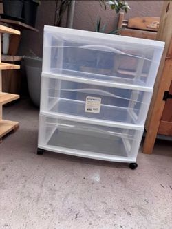 Plastic storage shelf