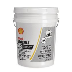 Rotella T5 15W40 Synthetic Blend 5 Gallon Pail 