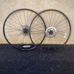 New Alexrims Bike Disc Wheelset And Shimano Rotors 