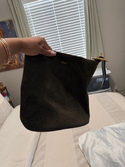 Coach Green Suede Bucket Bag