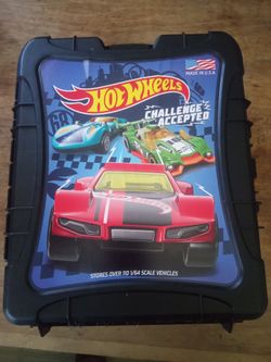 HOT WHEELS 110 CARS ROLLING STORAGE CASE WITH RETRACTABLE HANDLE