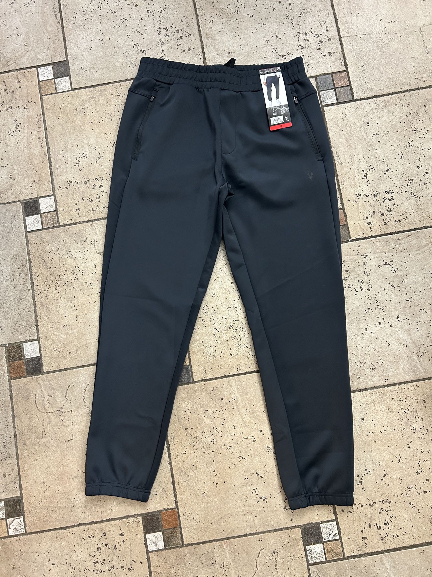 NWT Spyder Men's performance Black Jogger size M