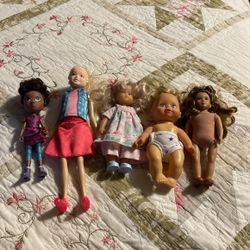 Six Assorted Doll  Excellent Condition