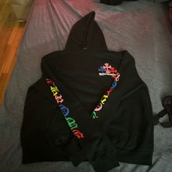 Black Rainbow Chrome Hearts hoodie (Fits medium well)