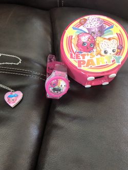 All Shopkins bank locket light up watch