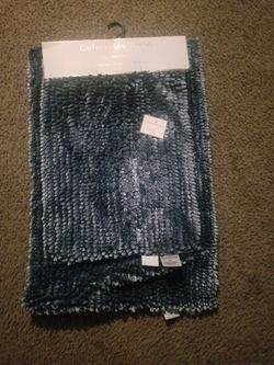 2 Blue Bathroom Rugs