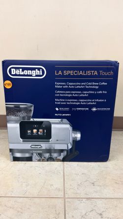 DELONGHI LA SPECIALISTA TOUCH ESPRESSO, CAPPUCCINO, AND COLD BREW COFFEE MAKER WITH AUTO LATTEART