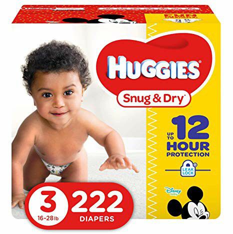 New box of Huggies size 3 snug&dry