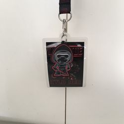 Star Wars Kylo Ren Lanyard ID Disney Pass Holder Pouch With Charm