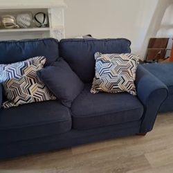 Ashley,Blue,sofa,love Seat,ottoman 