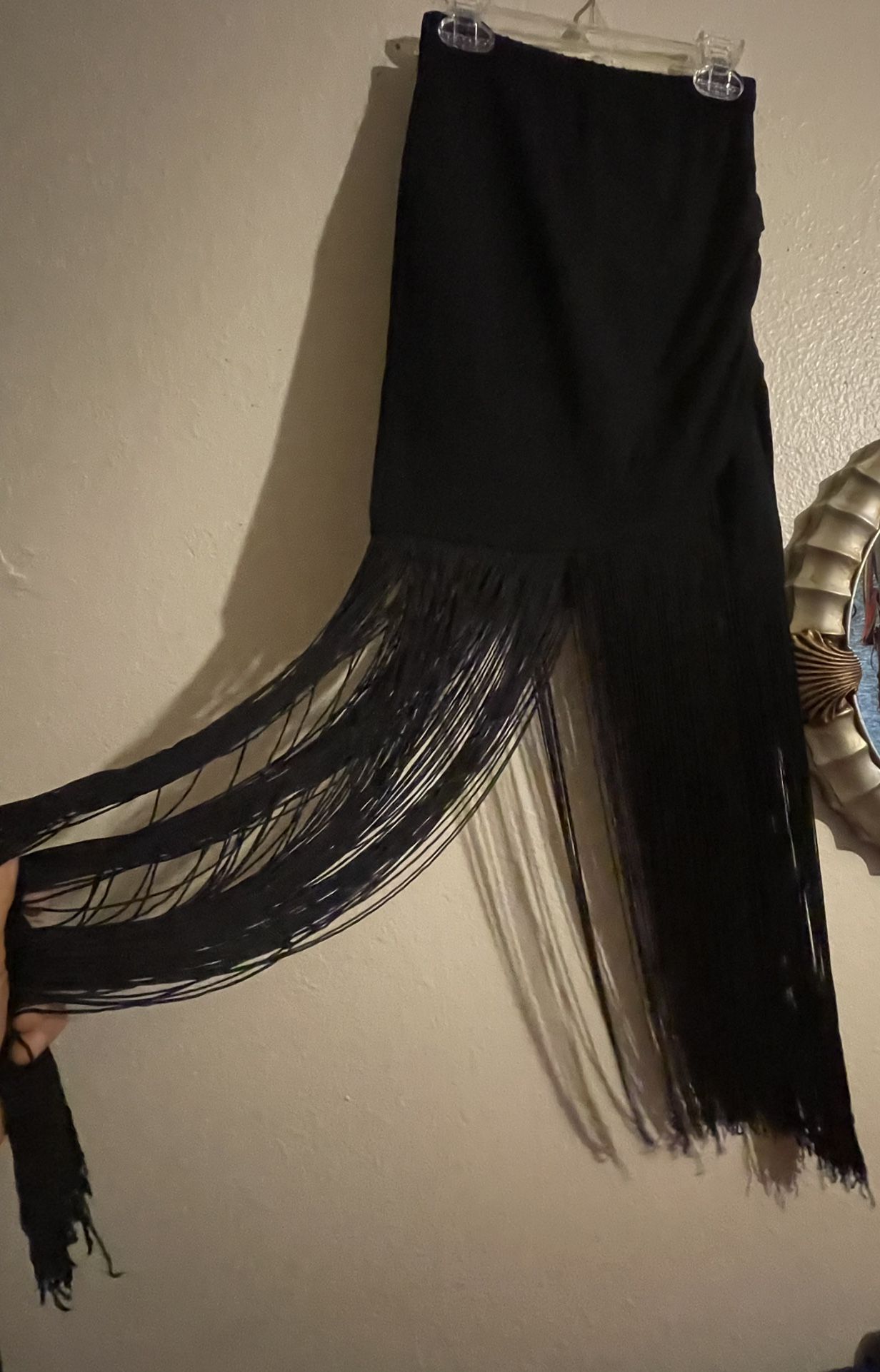 Stunning Rayon Fringes Skirt 
