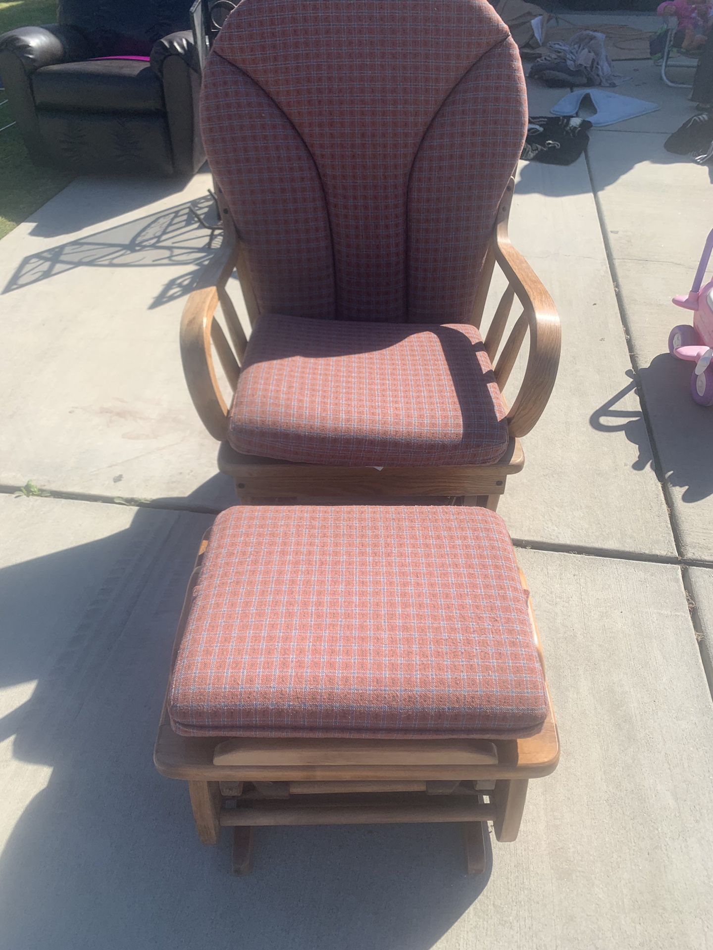 Gliding Chair and Ottoman