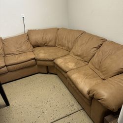 Genuine Leather Sectional Sofa by Touchstone – Made for Homestead House