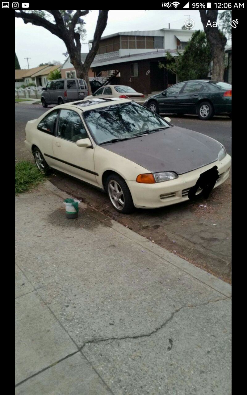 Honda civic for sale or trade with Bar'd B18b