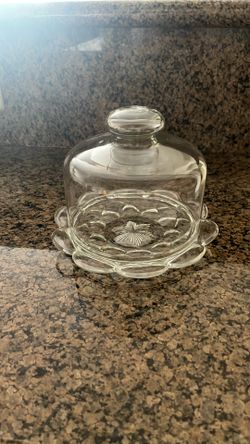 Vintage Glass Cheese Preserve