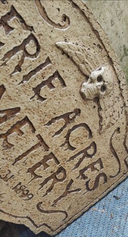 Eerie Acres concrete indoor outdoor Halloween decore