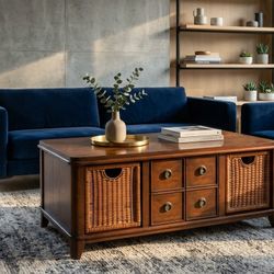 Solid Wood Coffee Table With Storage