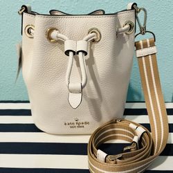 Kate Spade Bucket Pebble Leather Crossbody 