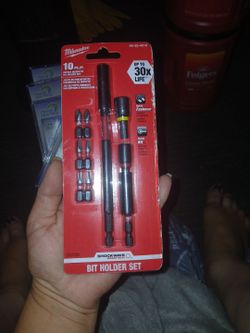 Milwaukee 10 piece impact magnetic bit holder set retails for $