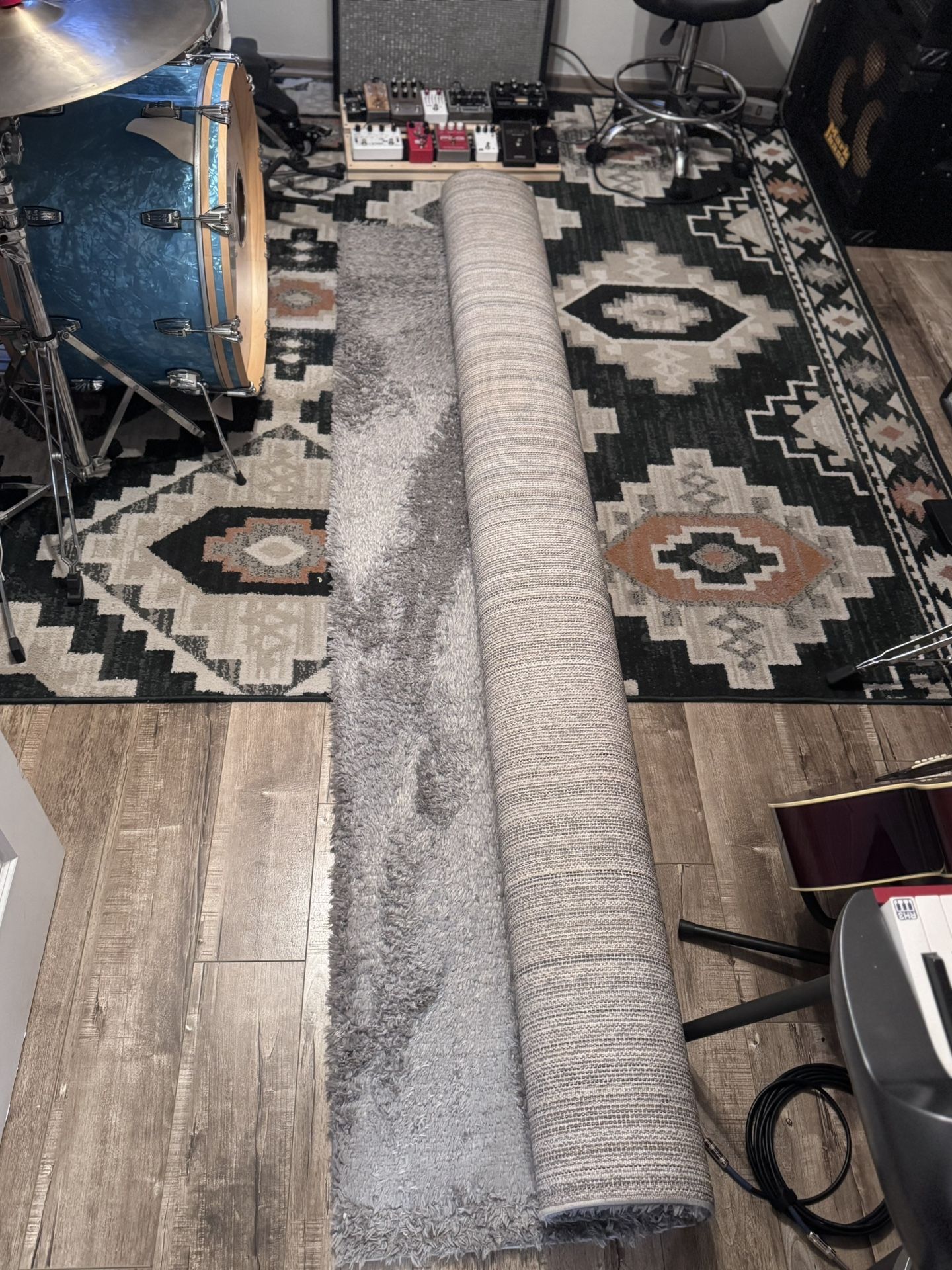 Grey Shag Rug